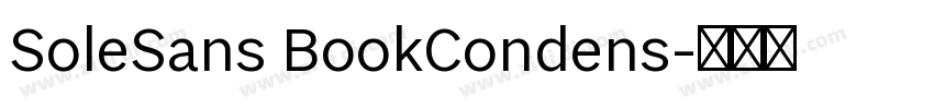 SoleSans BookCondens字体转换